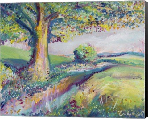 Framed Tranquil Tree 2 Print