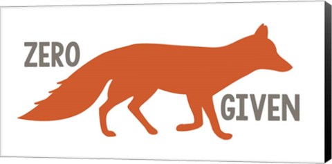 Framed Fox Zero Print