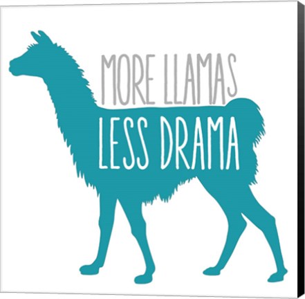 Framed Llama Drama Print