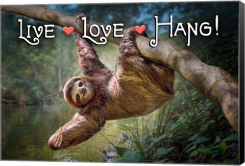 Framed Live Love Hang Print