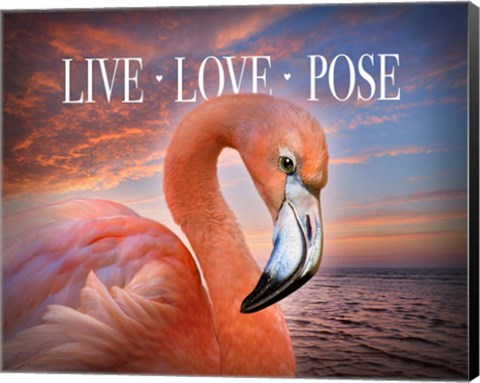 Framed Live Love Pose Print