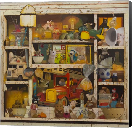 Framed Old Cupboard Print