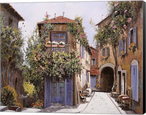 Framed Salitella a Cagnes Print