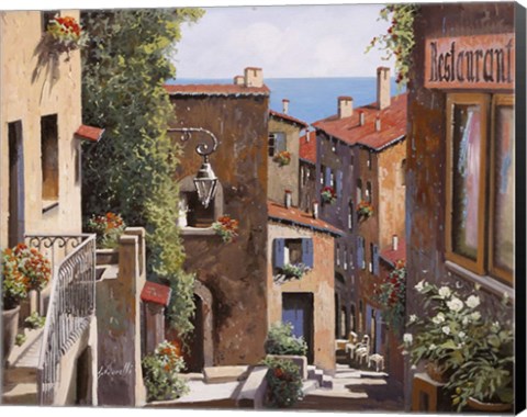 Framed Casette di Cagnes Print