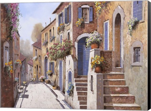 Framed La Strada al Sole Print