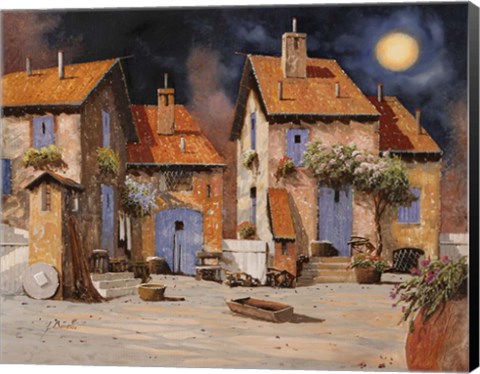 Framed La Luna Gialla Print