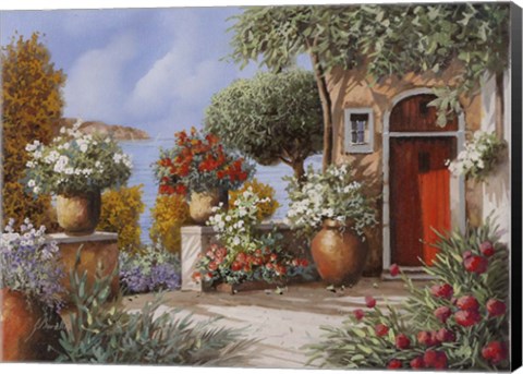 Framed Porta Rossa all'Elba Print