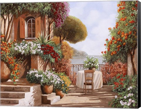 Framed Una Sedia in Attesa Print