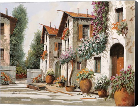 Framed Piazza Verde Print