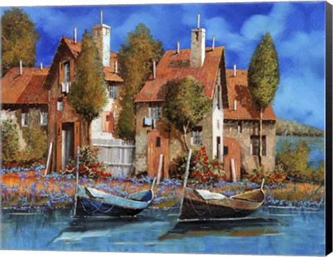 Framed Azzurro Print