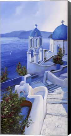 Framed Chiese Blu Print