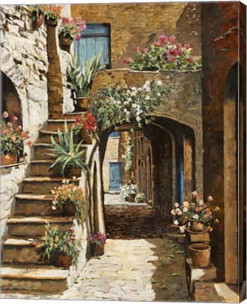 Framed Gradini In Cortile Print