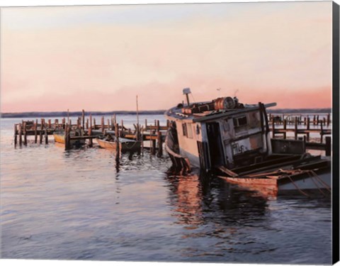 Framed Il Relitto Abbandonato Print