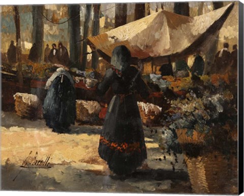 Framed Il Mercato E La Tenda Print