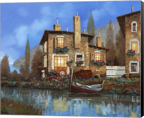 Framed Luci Nel Blu Print