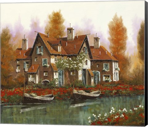 Framed Papaveri Al Torrente Print