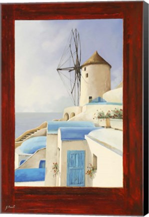 Framed Il Mulino Oltre La Finestra Print