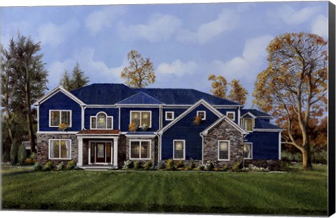 Framed La Casa Blu Print