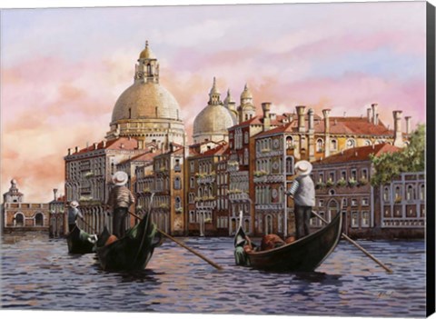 Framed Gondolando Di Nuovo Print