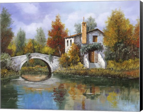 Framed Paesaggio Pastellato Print