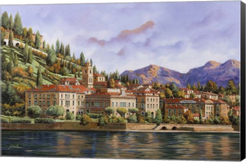 Framed Lungolago Di Bellagio Print