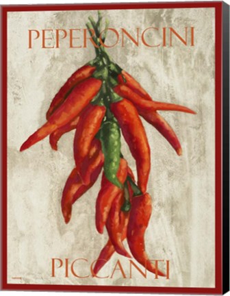 Framed Peperoncini Piccanti Print