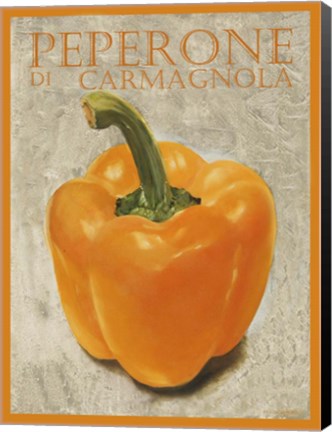 Framed Peperone Di Carmagnola Print