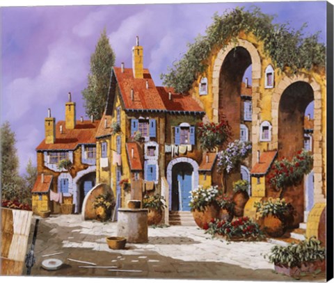 Framed Borgo A Colori Print