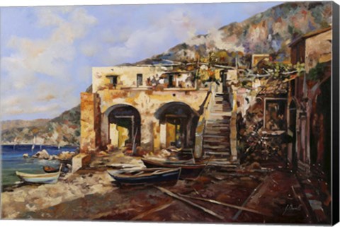 Framed La Casa Dei Veneziani Print