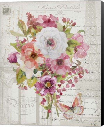 Framed Bouquet Francais B Print
