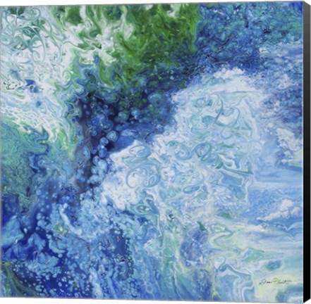 Framed Blue Lagoon Abstract 1 Print