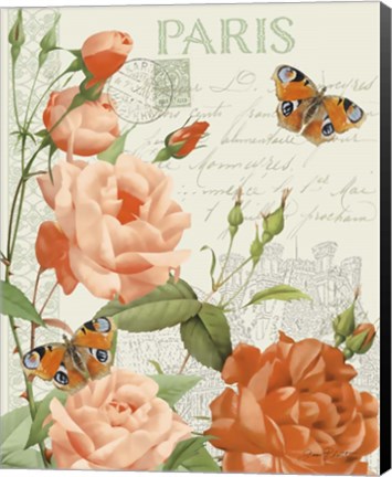 Framed Fleurs Francaises A Print