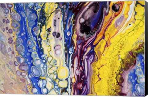 Framed Fluid Acrylic Iridescent Reality Print