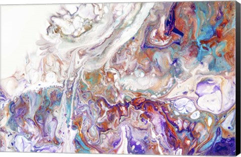 Framed Fluid Acrylic Oriental Treasures Print