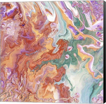 Framed Fluid Acrylic Persian Spring Print