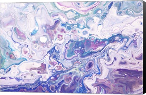 Framed Fluid Acrylic Underwater Worlds 1 Print