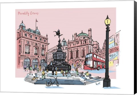 Framed Piccadilly Circus Print