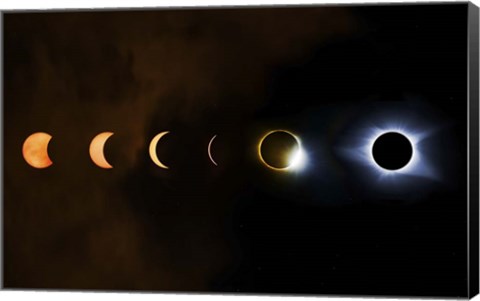 Framed Great American Eclipse Print