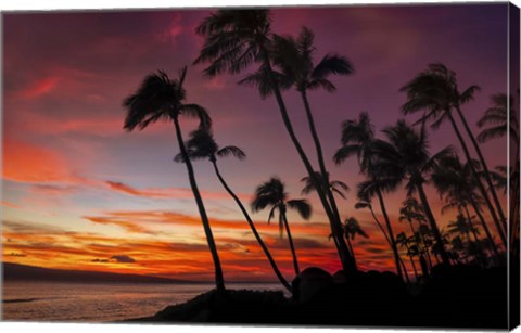 Framed Maui Sunset Print