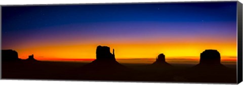 Framed Sunrise In The Valley Print