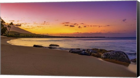 Framed Sunset Beach Print