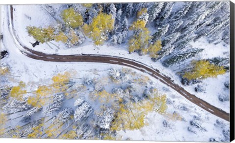 Framed Snowmass Road Print