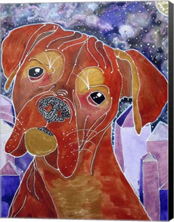 Framed Cosmic Boxer Print