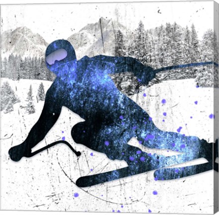 Framed Extreme Skier 06 Print