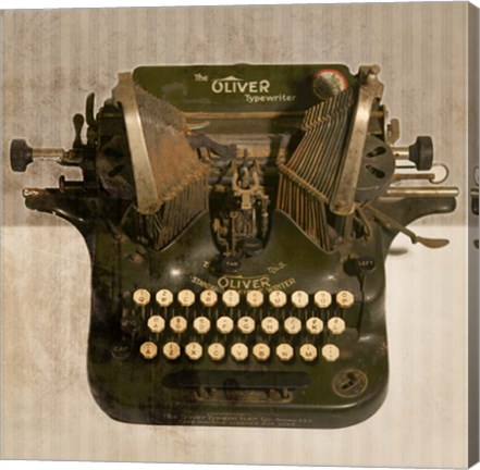 Framed Typewriter 01 Oliver Print