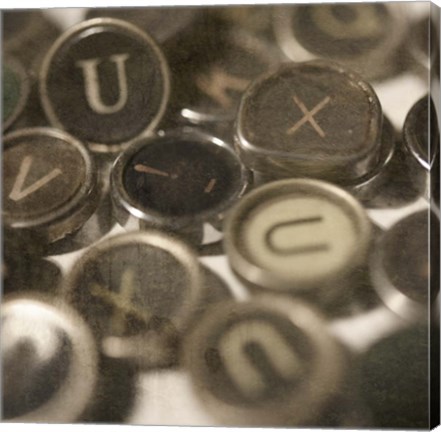 Framed Typewriter 02 Royal keys 3 Print