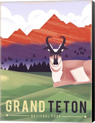 Framed Grand Teton Print