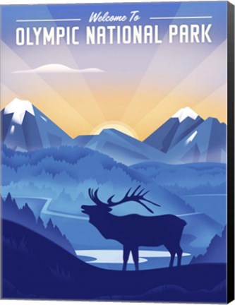 Framed Olympic National Park Print