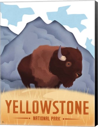 Framed Yellowstone National Park Print
