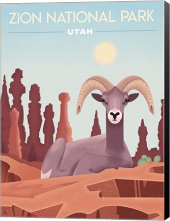 Framed Zion National Park Print